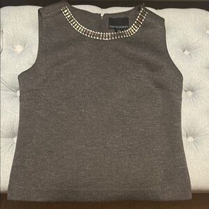 Cynthia Rowley Gray Sleeveless Top